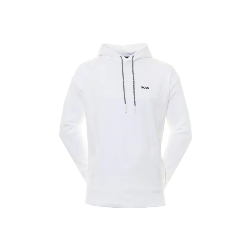 HUGO BOSS Logo embroidered Drawstring Hoodie-2