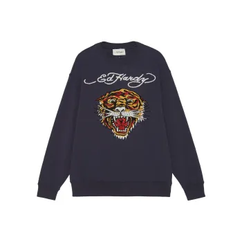 Ed Hardy Polo Shirts Men Midnight Blue E1OWM064