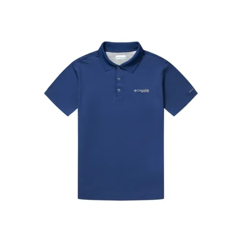 Columbia Polo Shirts Men Blue