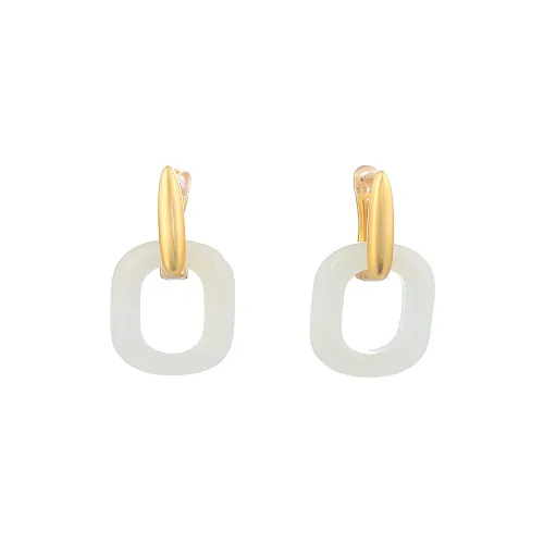Tinessy Hetian Jade Earrings Women's
