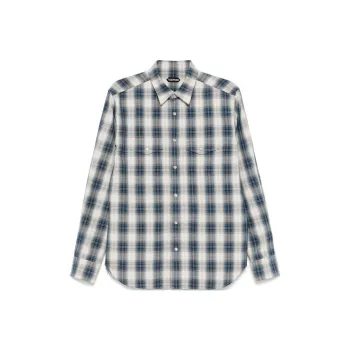 TOM FORD Long Sleeved Plaid Check Shirt