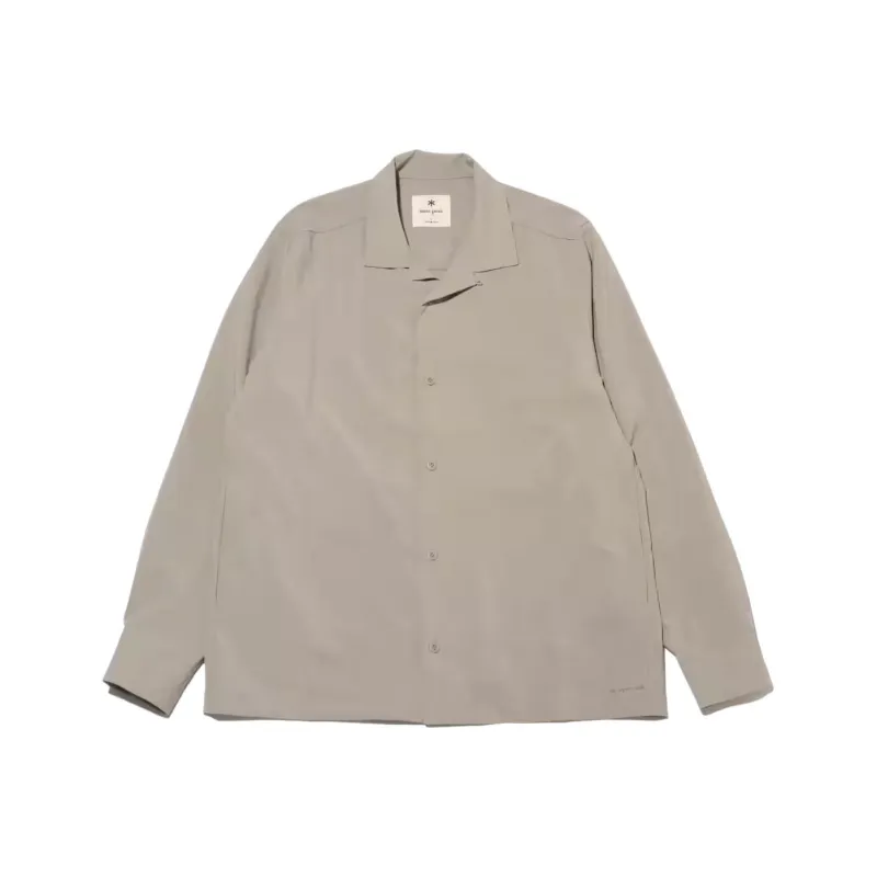 Snow Peak Logo embroidered Cutaway collar Shirt-4