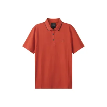 ARMANI EXCHANGEAE SS22 Polo Shirt Men's Brick Red