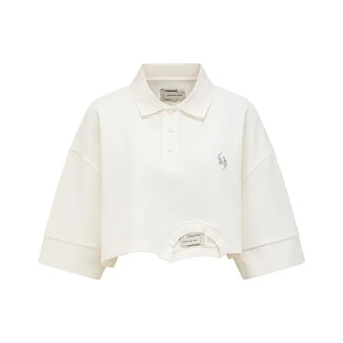 Feng Chen Wang Deconstruction Polo Shirts Men