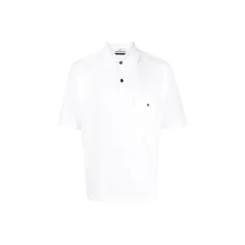 STONE ISLAND Polo Shirts Men White
