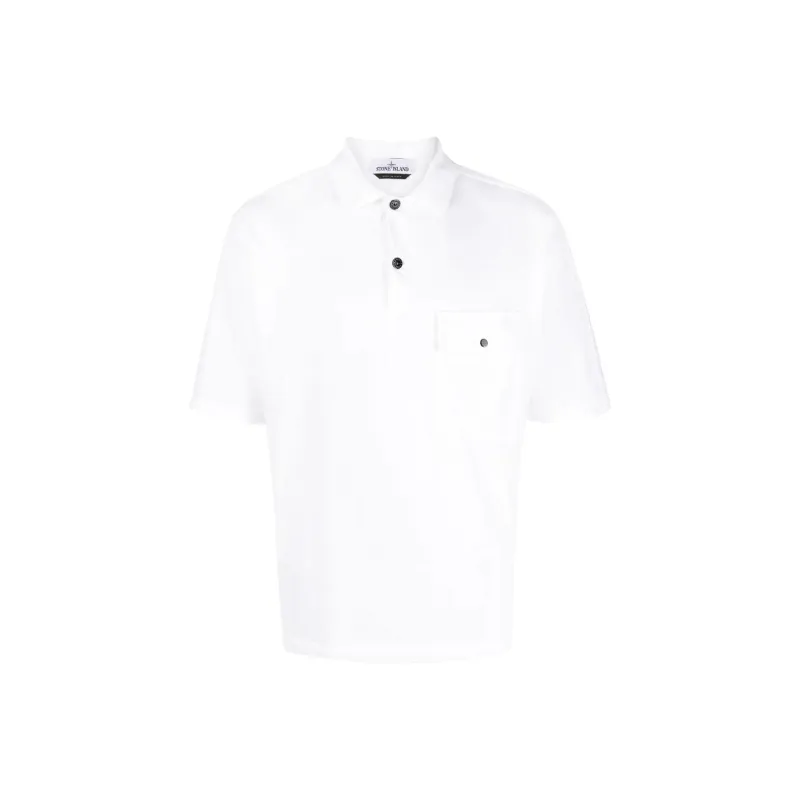 STONE ISLAND Polo Shirts Men White-0