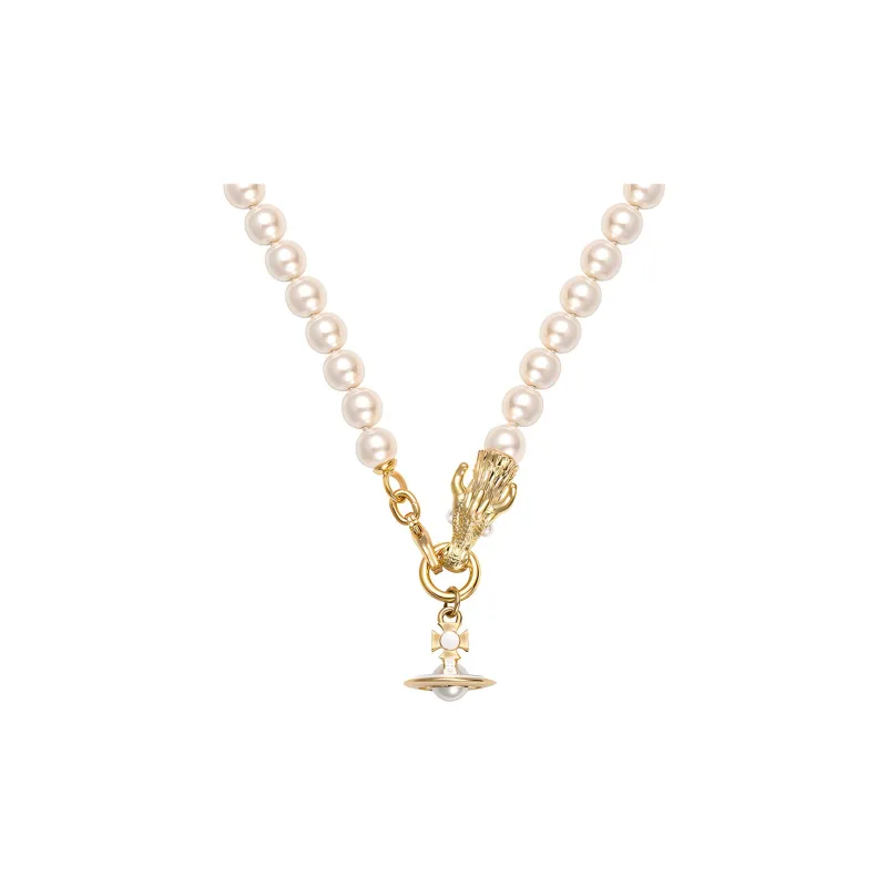 Vivienne Westwood Pearl Necklaces Women's Gold-1