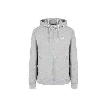 EMPORIO ARMANI Logo print Zip up Hoodie
