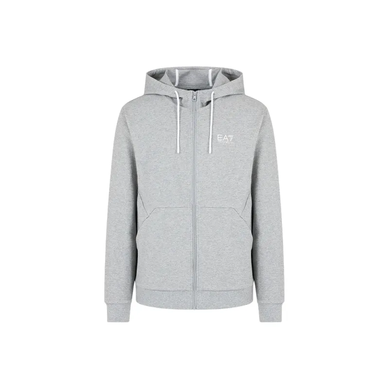 EMPORIO ARMANI Logo print Zip up Hoodie-0