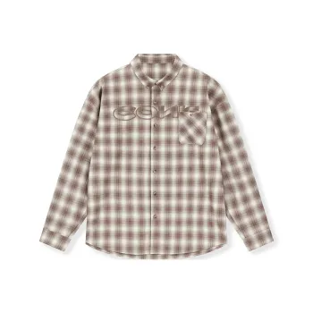 CONKLAB Shirts Unisex Brown Plaid