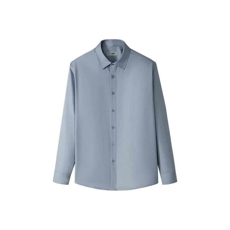 HLA Long Sleeved Fashion Shirt Men's-0