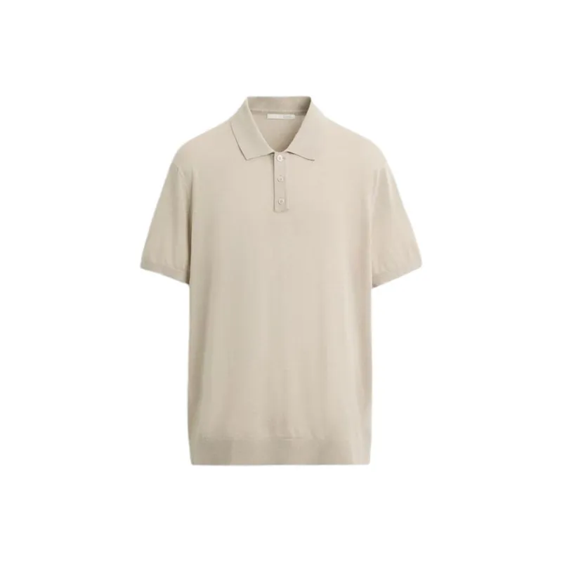 ZARA Polo Shirts Men Tan-0