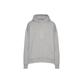 Valentino Garavani Felpa Vlogo Con Cappuccio Sweatshirt Men's White