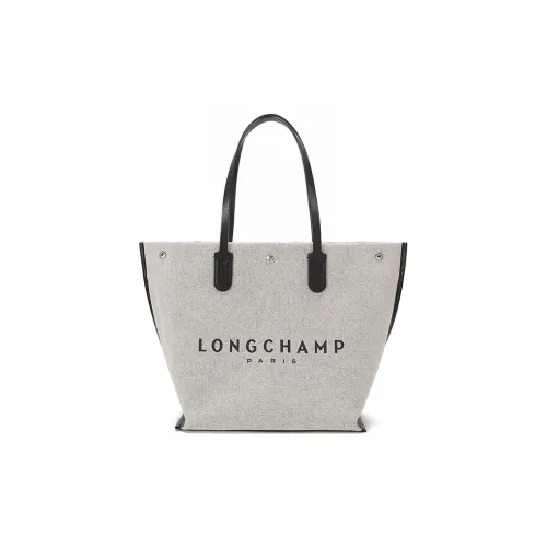LONGCHAMP Roseau Polyamide Tote Bag, Shopping Bag, Shoulder Bag Large Size Women's Linen