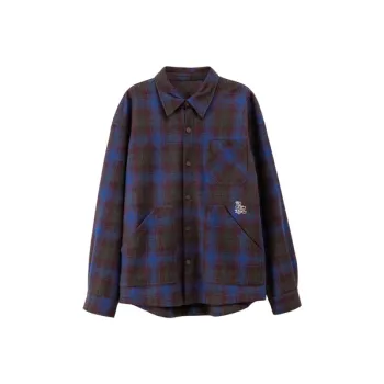 NO ONE ELSE Shirt Unisex Blue Plaid