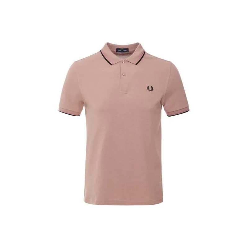 FRED PERRY Logo embroidered Cotton Polo Shirt-0