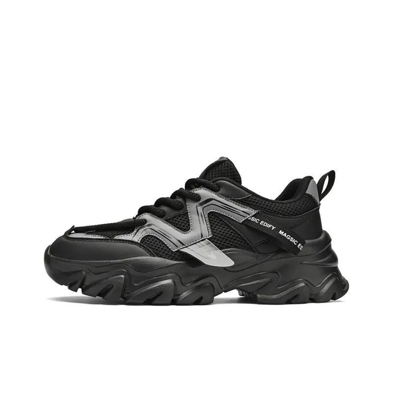 JKEM Cushioning, Slip Resistant, And Abrasion Resistant Low Top Chunky Sneakers Men's-0