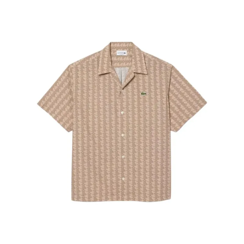 LACOSTE Short-sleeve Geometric-print Shirt-0