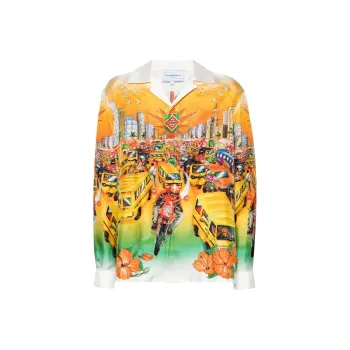 CASABLANCA Traffic Silk Shirt