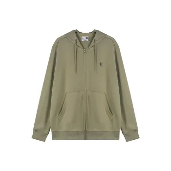 QIAODAN Sweatshirt Men's Grass Gray Green