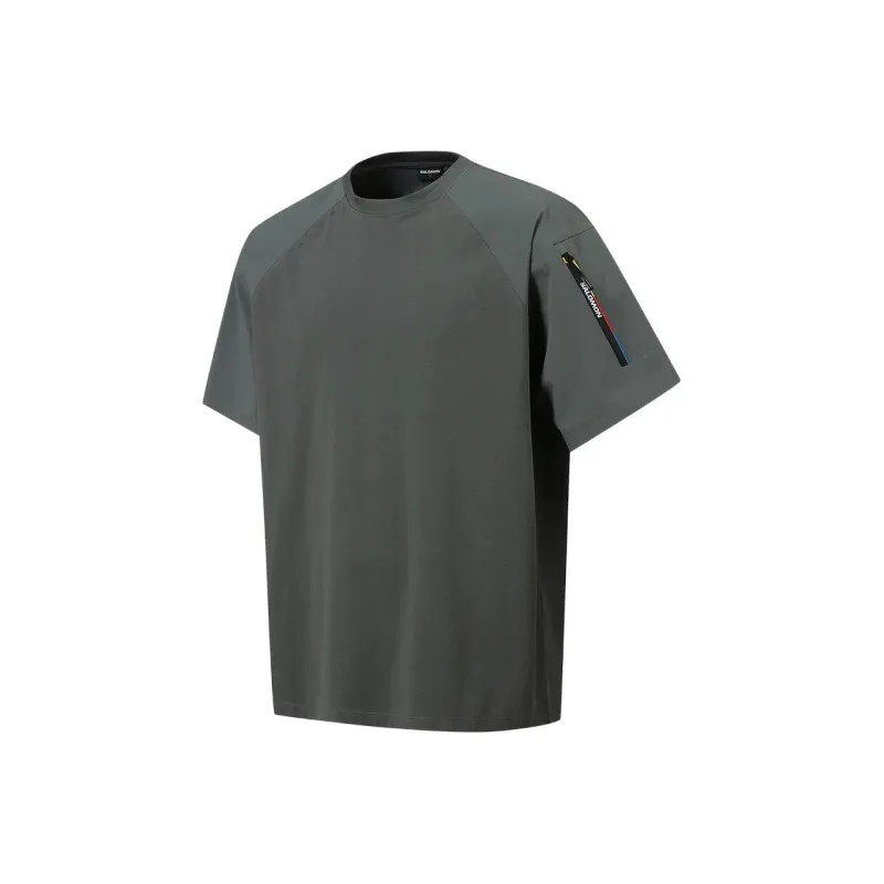 SALOMON T Shirt Men's Shark Gray-2