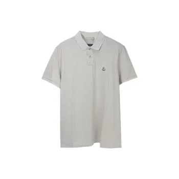 Moncler Polo Shirts Men Gray
