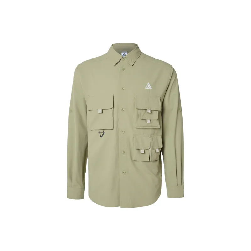 Nike Shirts Men Olive Green-0