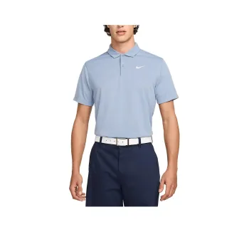 Nike Dri Fit Polo Shirt Men's Gray Rock/White