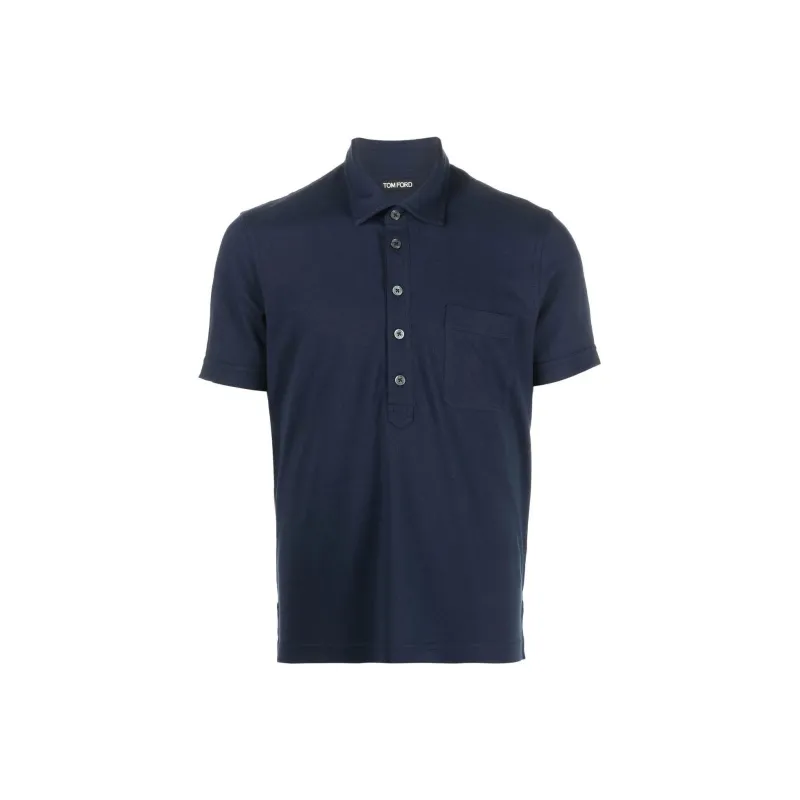 TOM FORD Polo Shirts Men Navy Blue-0