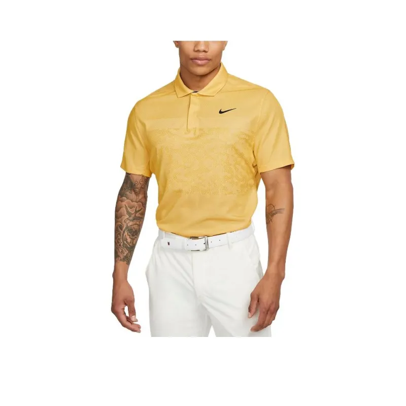 Nike Polo Shirts Men Ginger Yellow-0
