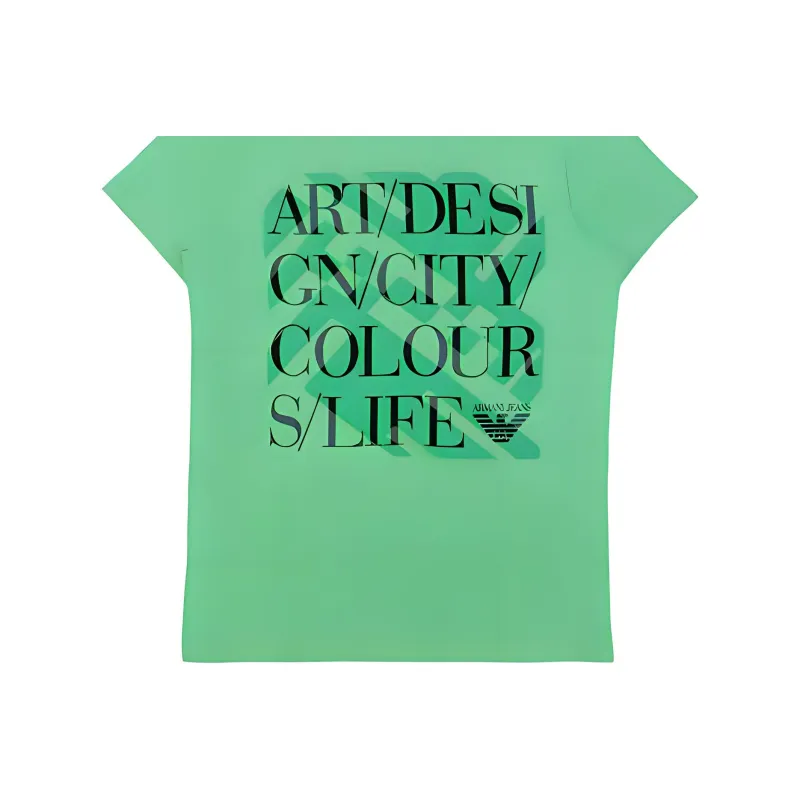 ARMANI JEANS T Shirts Men Green-1