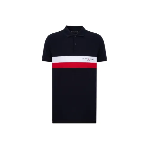 Tommy Hilfiger Polo Shirt Men's Navy Blue
