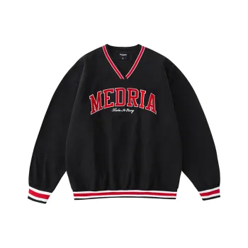 MEDRIA Sweatshirt Unisex Black Red