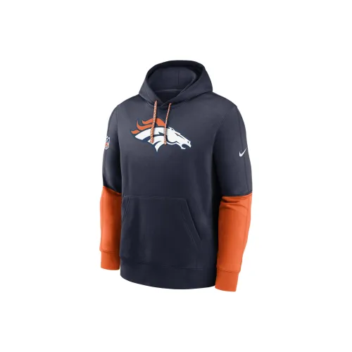 nike jordan Denver Broncos Sideline Team Issue Club Men's nike jordan Nfl Pullover Hoodie