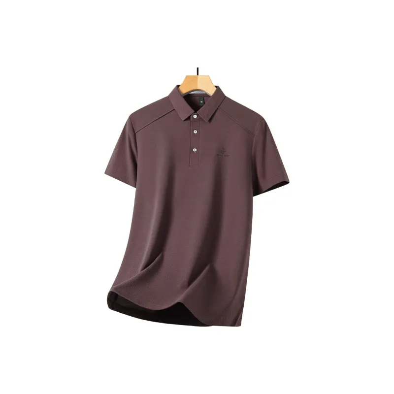 Red bean Polo Shirts Men-8