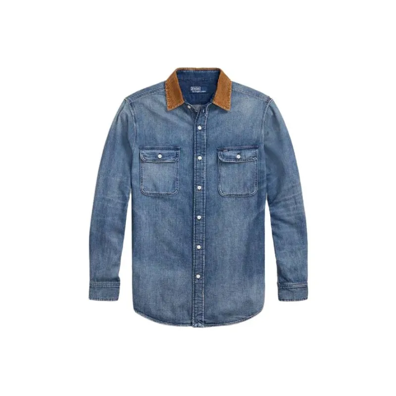 Ralph Lauren Rrl Western Denim Shirt-0