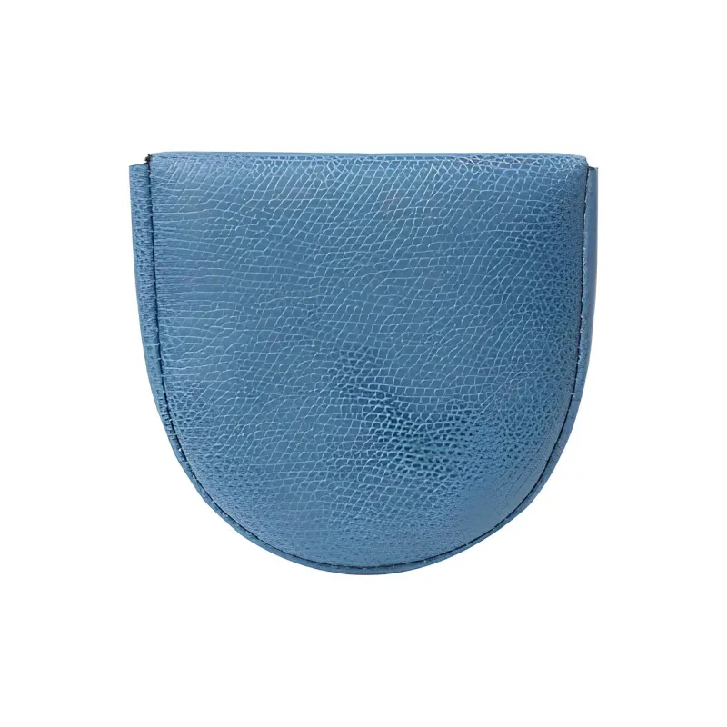 Valextra Cow Leather Coin Purse Unisex Cobalt Blue-1