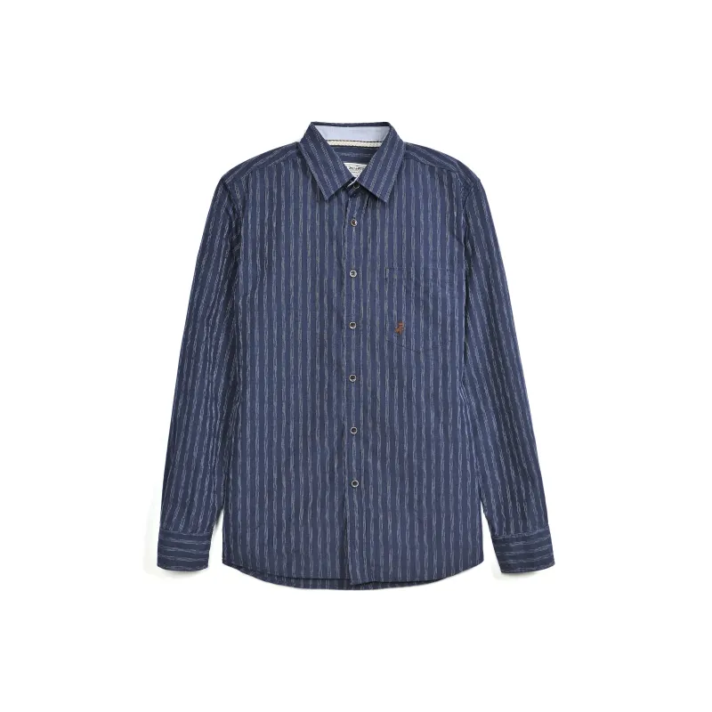 MCS Shirts Men Navy Blue-0
