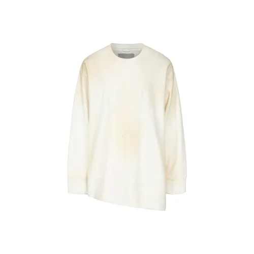VANN VALRENCÉ Sweatshirt Unisex Distressed White