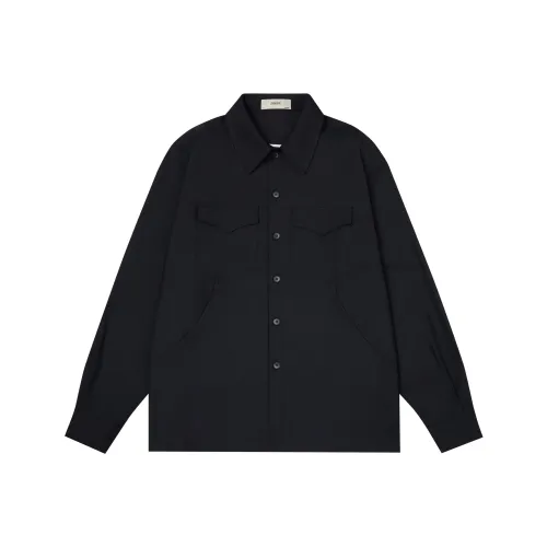 CHINISM Shirts Men Black