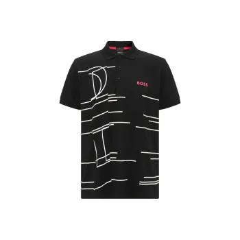 HUGO BOSS Polo Shirts Men Black