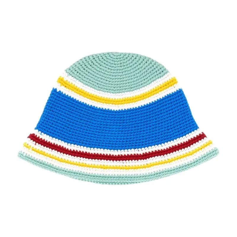 CASABLANCA Stripe Crochet Hat-1