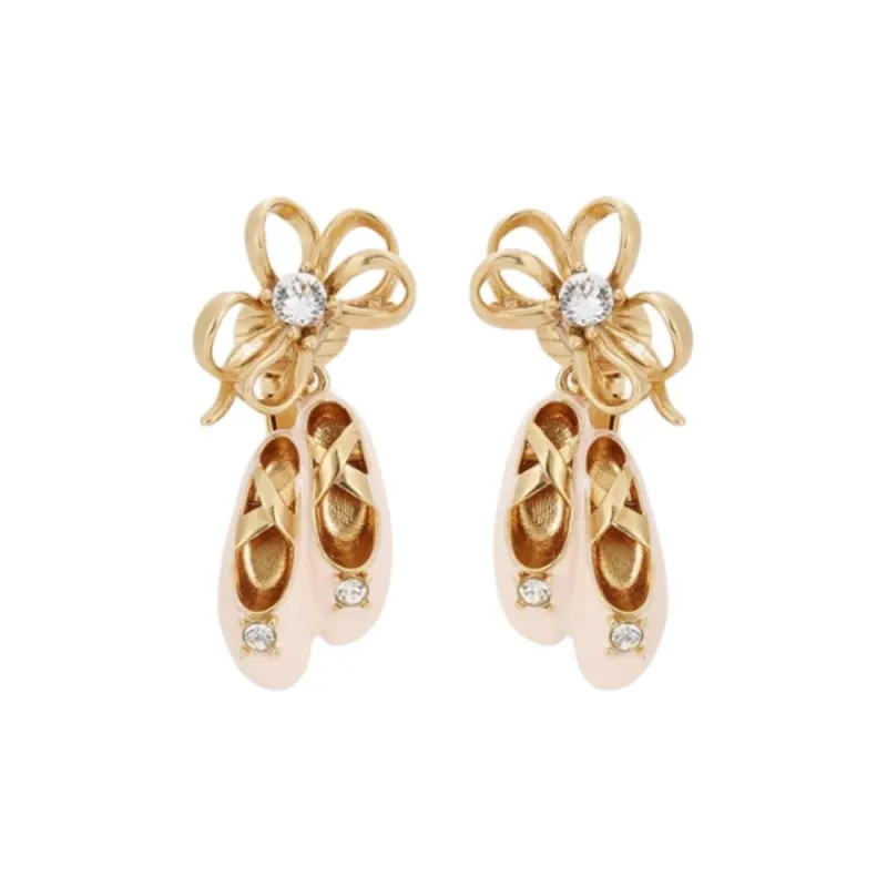 LES NEREIDES Gold Plated Brass With Enamel Earrings Women's Gold-3