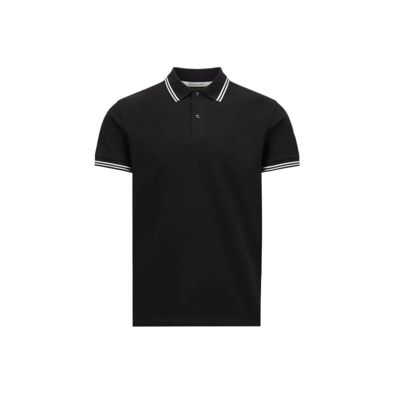 Moncler Logo Patch Short Sleeved Polo Shirt-0