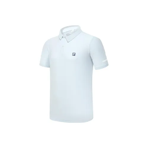 FILA Polo Shirt Men's extended Gray Blue