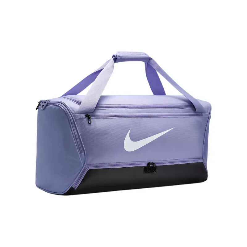 Nike Brasilia Polyester One Shoulder Crossbody Handbag, Travel Bag 60L Unisex Light Purple-1