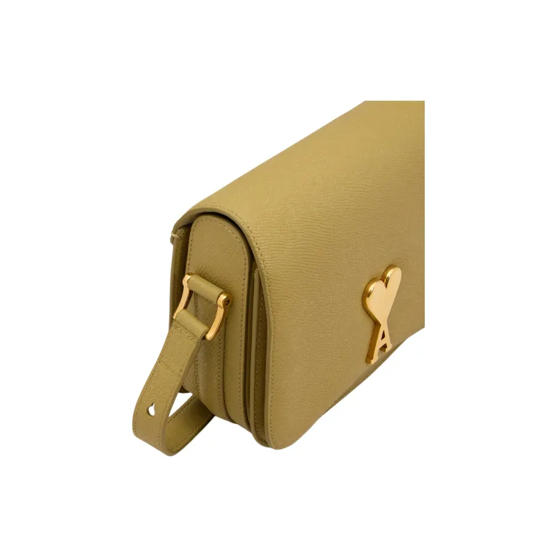 AMIPARIS Grain Leather Crossbody Bag, Shoulder Bag Women's Havana & Brass-3