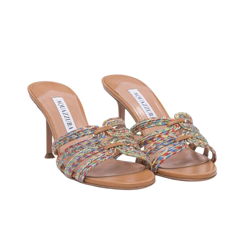 AQUAZZURA Slide Slippers Women's Light Umber-2