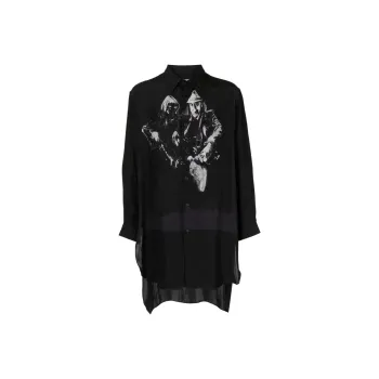 Yohji Yamamoto Graphic print Cotton Shirt