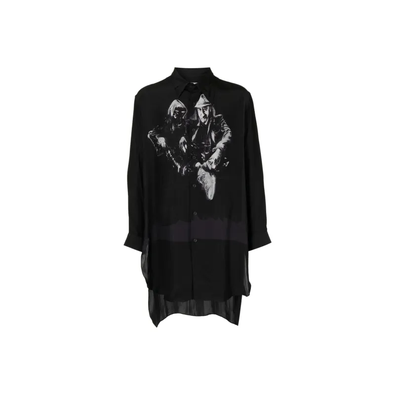 Yohji Yamamoto Graphic print Cotton Shirt-0